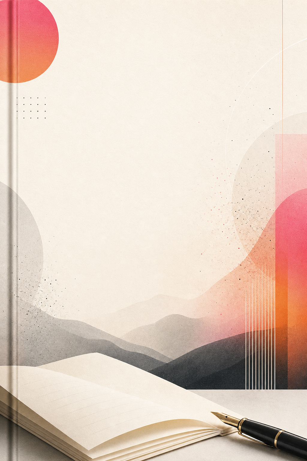 Abstract nonfiction book cover artwork used in the Inkrify product preview